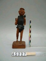 藏品(小木刻人像)的圖片